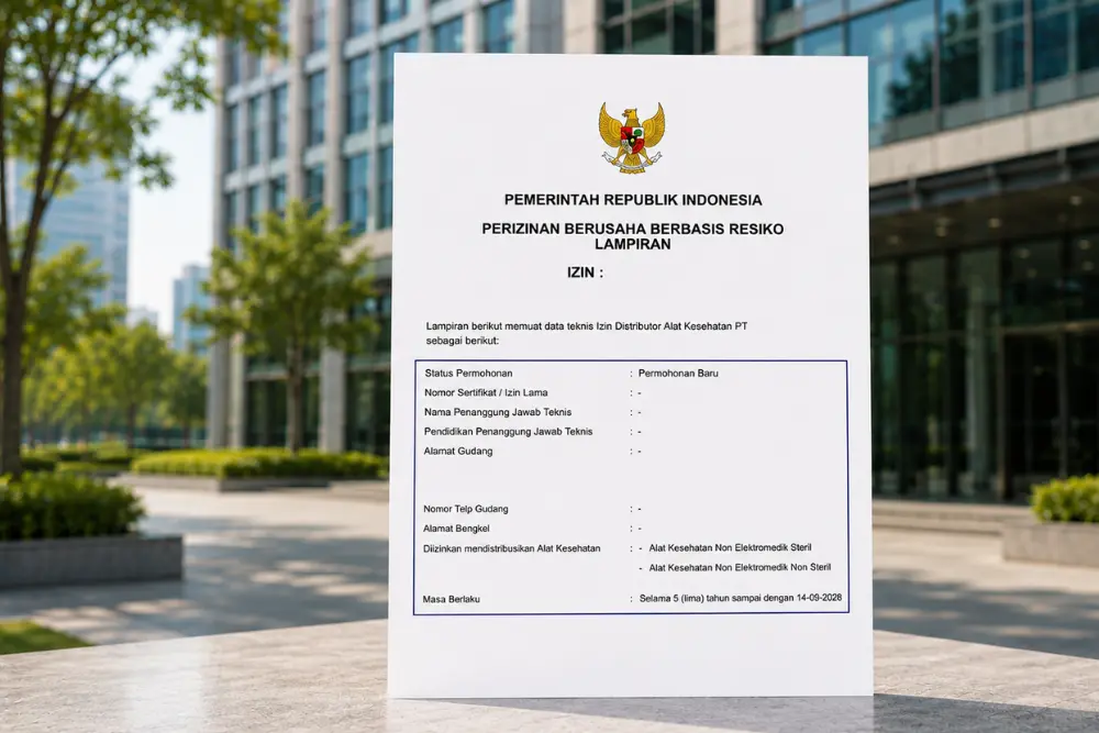 Change Address on Medical Device Distribution License in Indonesia